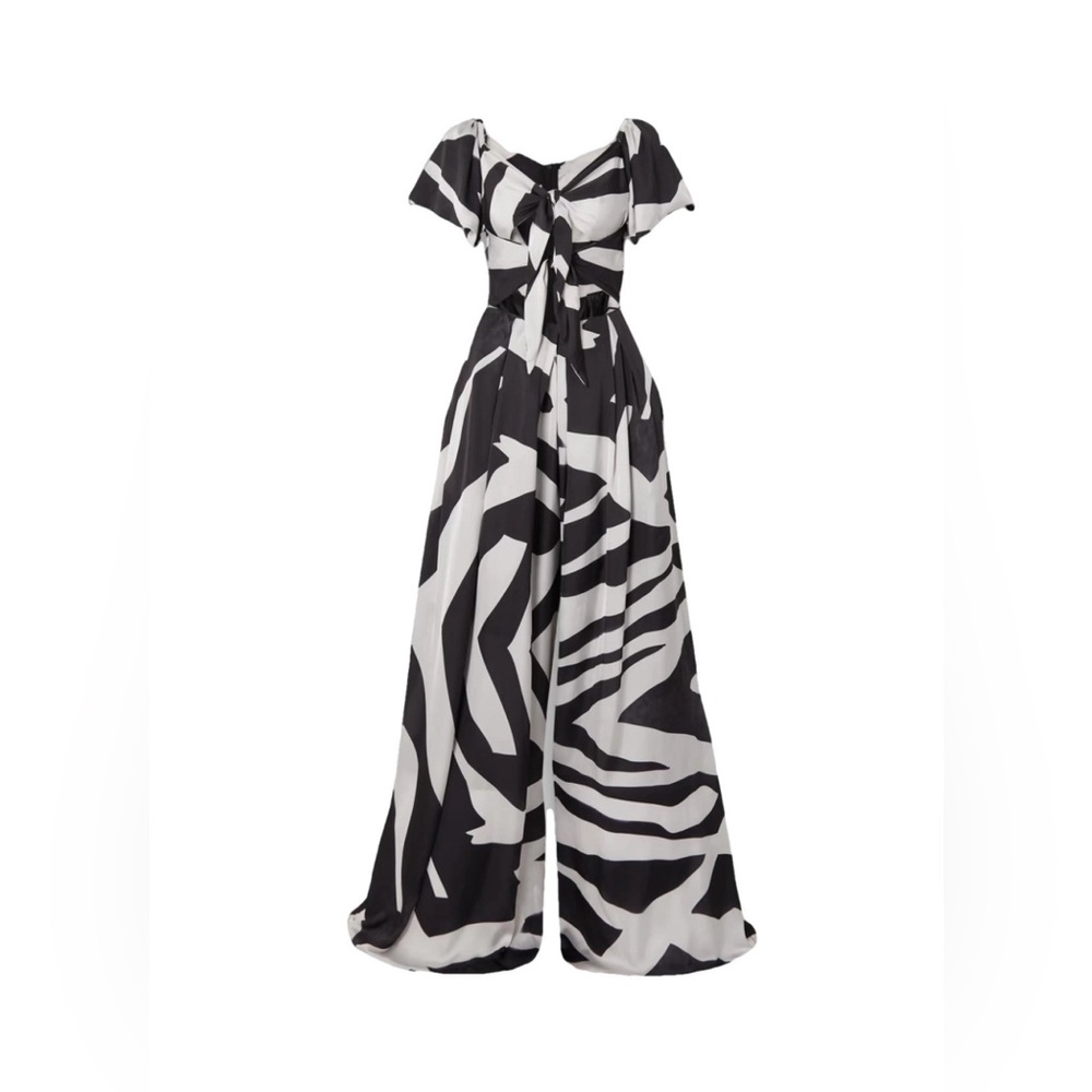 NWT Tongoro Jambaal cutout satin jumpsuit